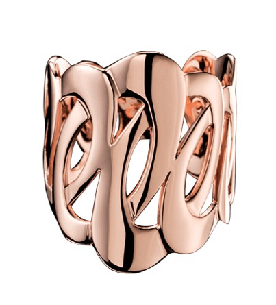 bague moderne or rose